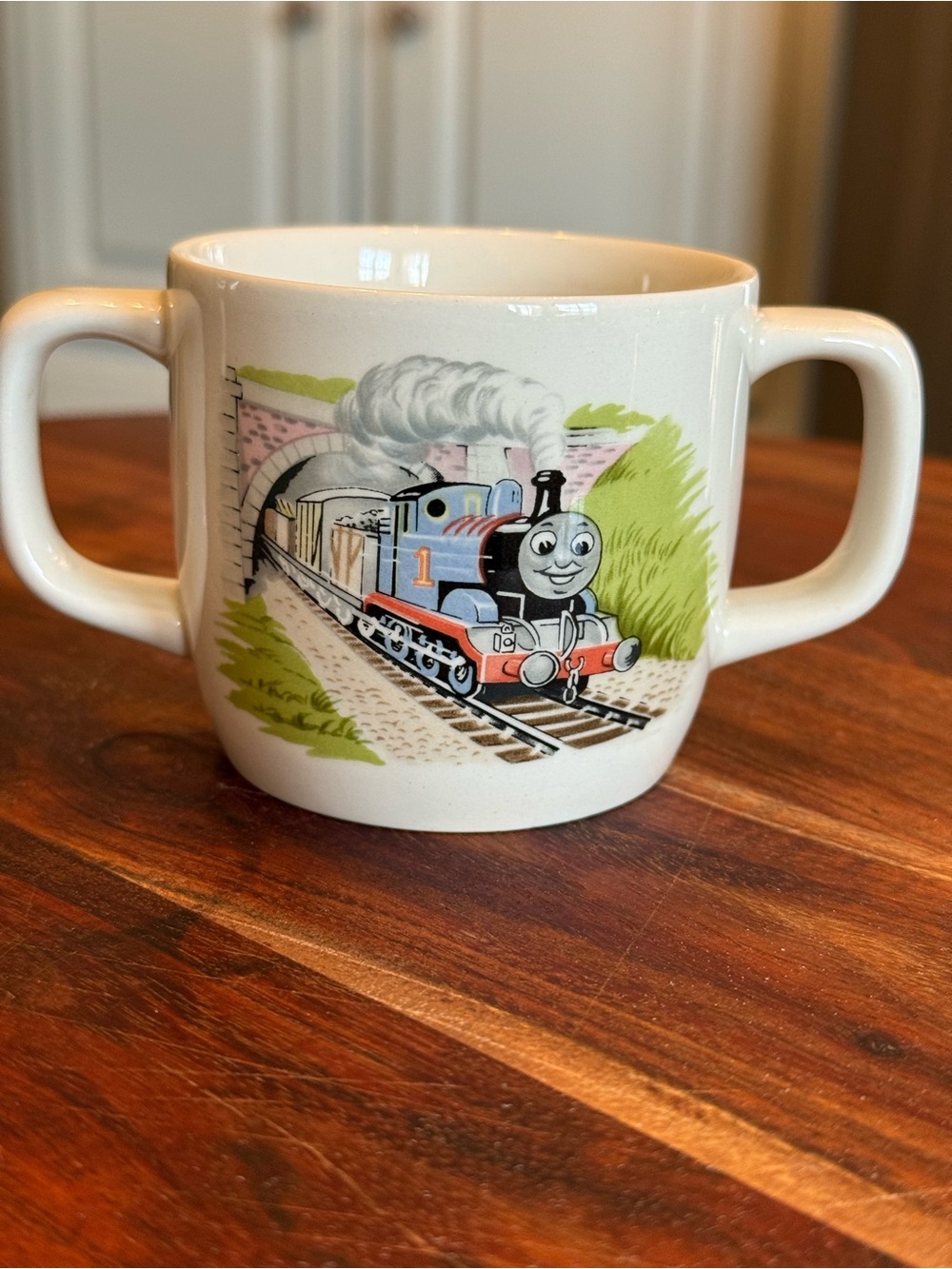 Wedgewood Thomas the Tank Engine & Friends Two Handle Mug Cup Child Children Vtg